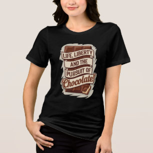 Life Liberty Chocolate Tri-Blend Shirt
