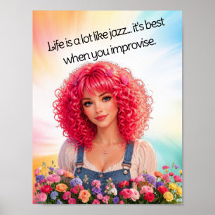 Life like Jazz Poster