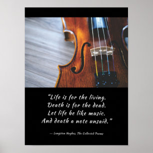Life Like Music Langston Hughes Poster