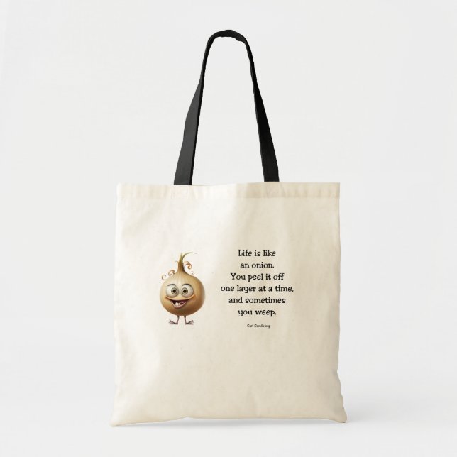 Life Like Onion Tote Bag (Front)