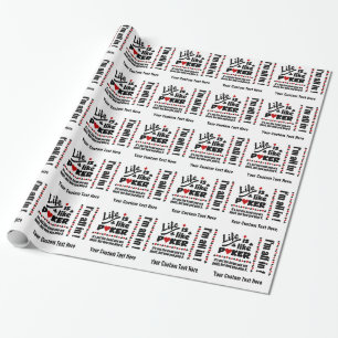 LIFE LIKE POKER custom wrapping paper