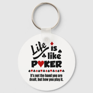 Life Like Poker keychain