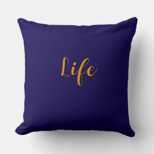 Life Logo Dk Blue Cushion