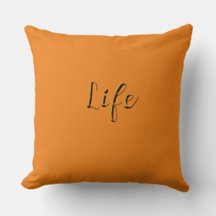 Life Logo Orange Cushion