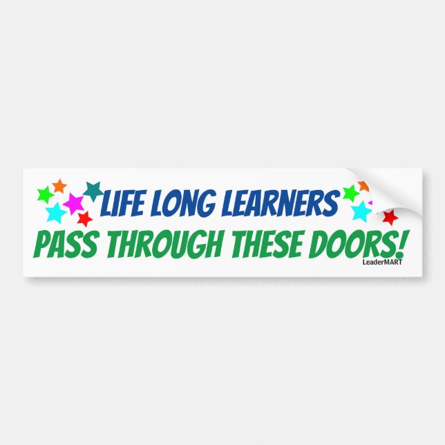 Life Long Learners Pass ... Bus Signage Sticker (Front)