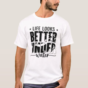 Life Looks Better Under Water Freediver Freediving T-Shirt