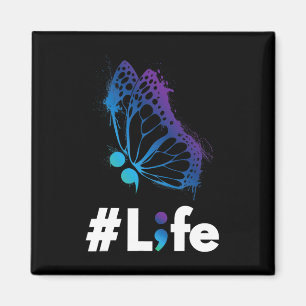 Life Love And Support Suicide Prevention Awareness Magnet