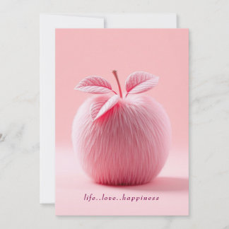 life.love.happiness apple  invitation