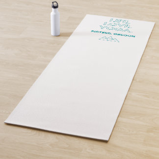 Life.Love.Yoga. Sisters, Oregon Yoga Mat - Teal