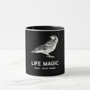 Life magic crow spirit animal mug