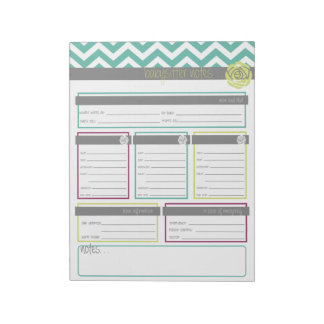 Life. More Organised. Babysitter Notes Notepad