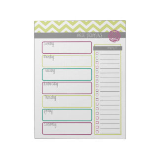 Life. More Organised. Meal Planning Notepad