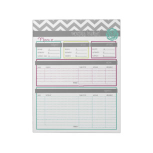 Life. More Organised.  Monthly Budget Notepad