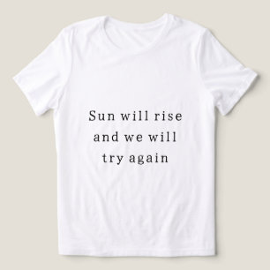 Life motivation quote t-shirt Tri-Blend shirt