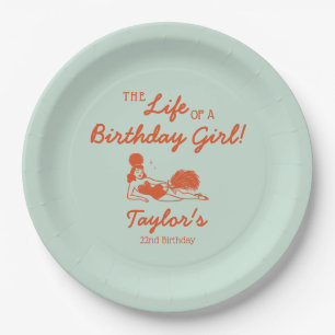 Life of a Birthday Girl Party Paper Plate