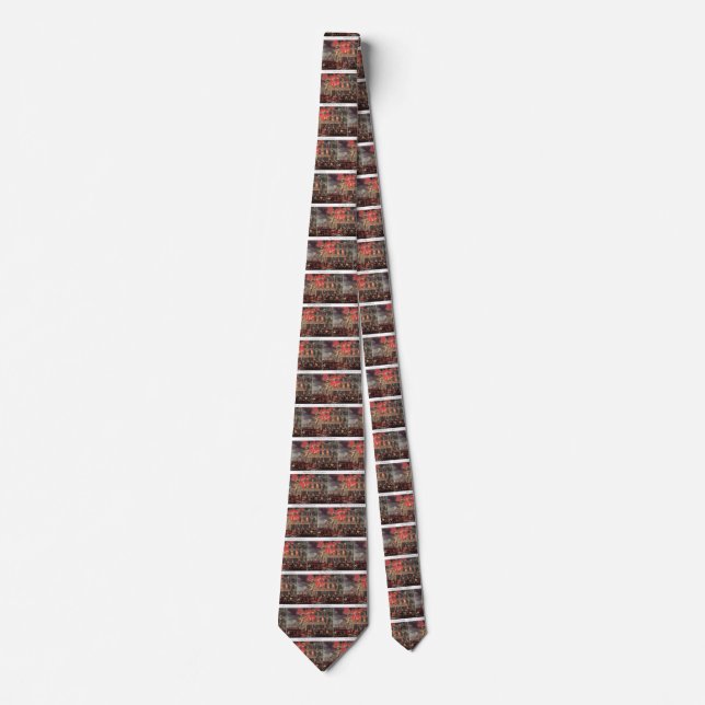 Life of a Fireman, Vintage Business Firemen Fire Tie (Front)