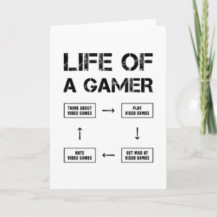 Life of a Gamer Video Games Gaming Gift Card