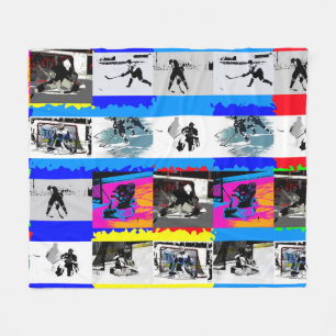 Life of a Hockey Player - Ice Hockey Fleece Blanket