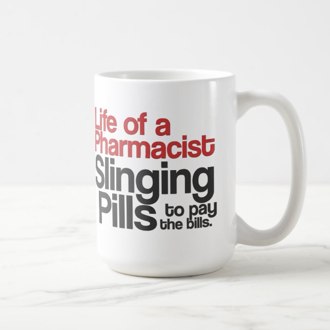 Life of a Pharmacist Coffee Mug (Red) (Right)