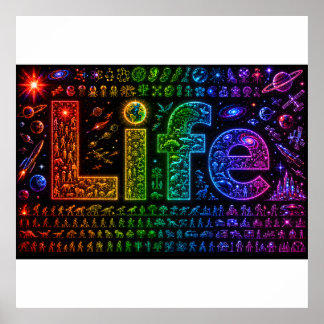 Life Of a Starkind | Space themed Foam Board Print