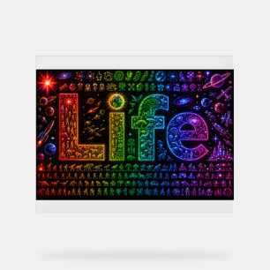Life Of a Starkind Space themed Foam Board Print Acrylic Sign