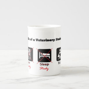 Life of a Veterinary Student Bone China Mug