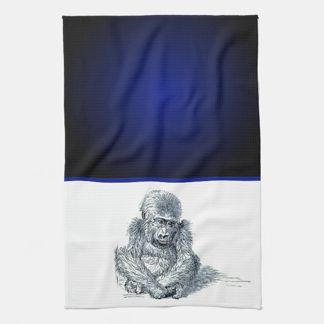 Life of a Young Gorilla Tea Towel (Vertical)
