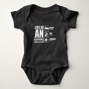Life Of An Architecture Student Sleep Eat Project Baby Bodysuit