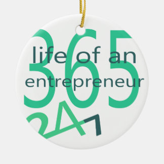 Life of an entrepreneur ceramic tree decoration