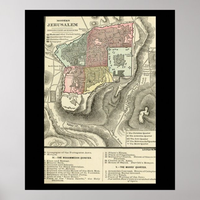 Life Of Christ Preface Map poster (Front)