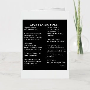 Life of contradiction encouragement poem  foil greeting card