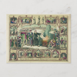 Life of Martin Luther & Heroes of the Reformation Postcard