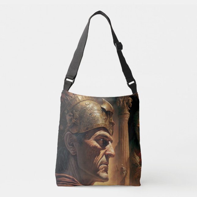 Life of Nicias and Crassus Crossbody Bag (Front)