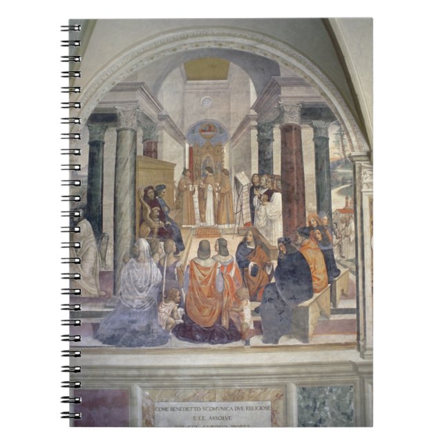 Life of St. Benedict (fresco) (detail) Notebook (Front)