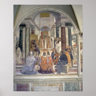 Life of St. Benedict (fresco) (detail) Poster