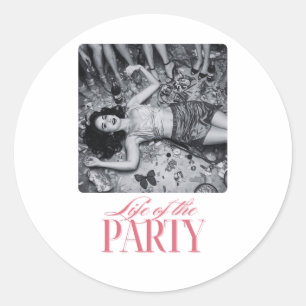 Life of the Party Design Bridesmaids Party Classic Round Sticker