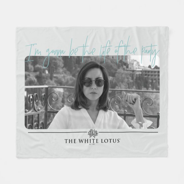 Life of the Party - The White Lotus Fleece Blanket (Front (Horizontal))