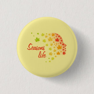 Life of the seasons 3 cm round badge