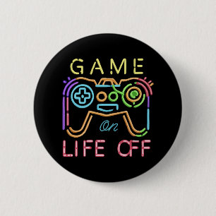 Life off Neon Strips 6 Cm Round Badge