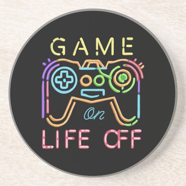 Life off Neon Strips Coaster (Front)