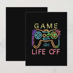 Life off Neon Strips Enclosure Card