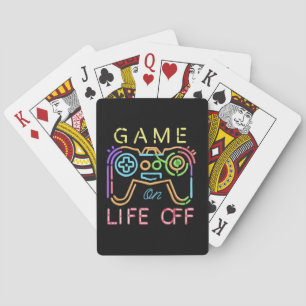 Life off Neon Strips Playing Cards