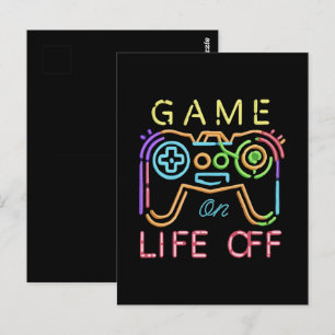Life off Neon Strips Postcard