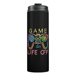 Life off Neon Strips Thermal Tumbler