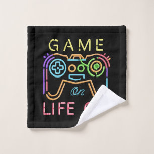 Life off Neon Strips Wash Cloth