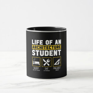 Life On An Architecture Student Architect Job T-Sh Mug
