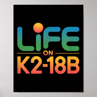 Life On K2-18b, Scientific Evidence Life On Distan Poster