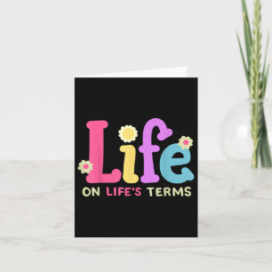 Life On Lifes Terms Sobriety Anniversary Aa Na Sob Card