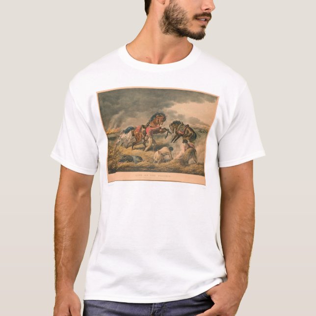 Life on Prairie: Trapper's Defence (0879A) T-Shirt (Front)