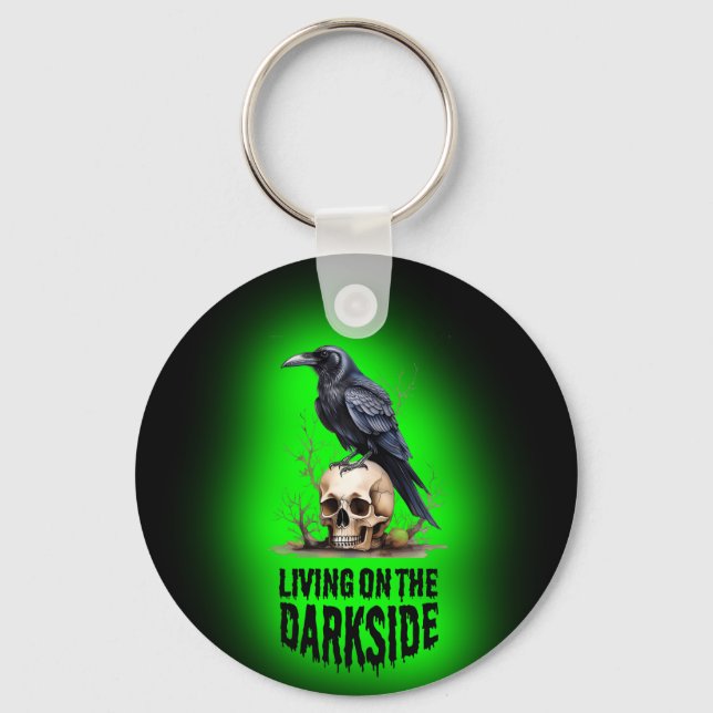 Life On The Darkside Horror Key Ring (Front)